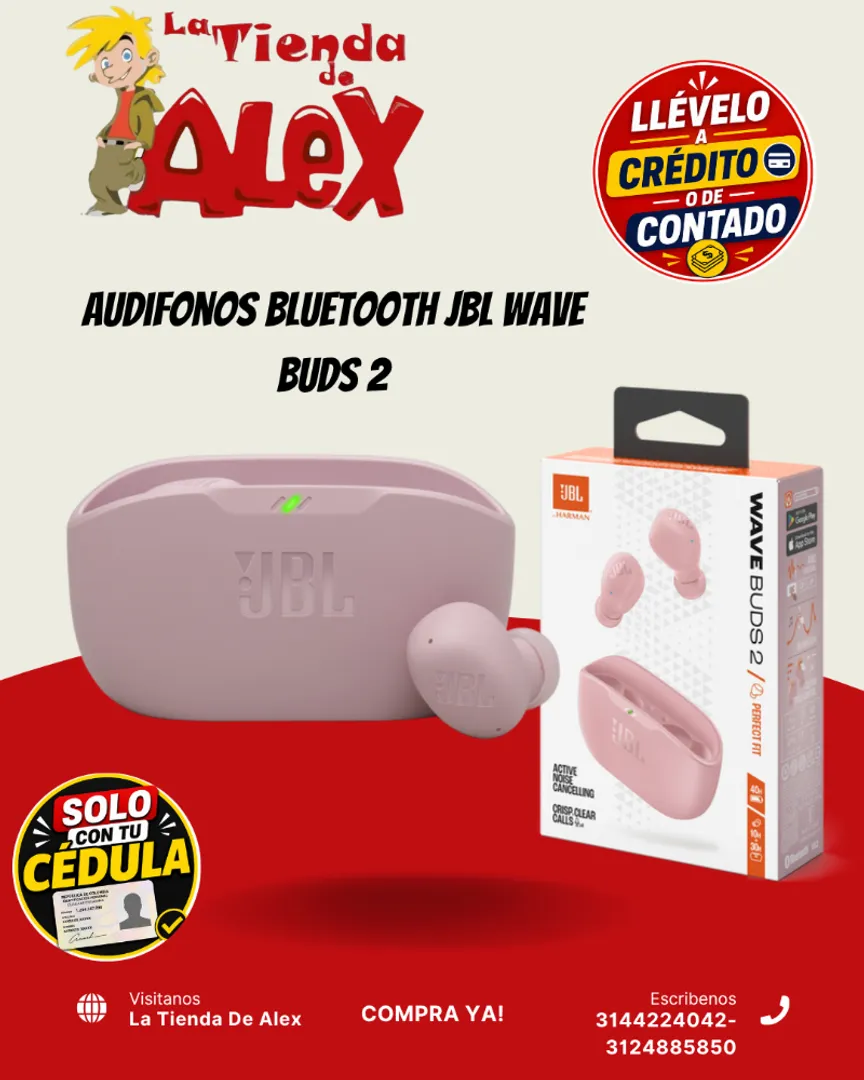 Audifonos Bluetooth JBL Wave Buds 2