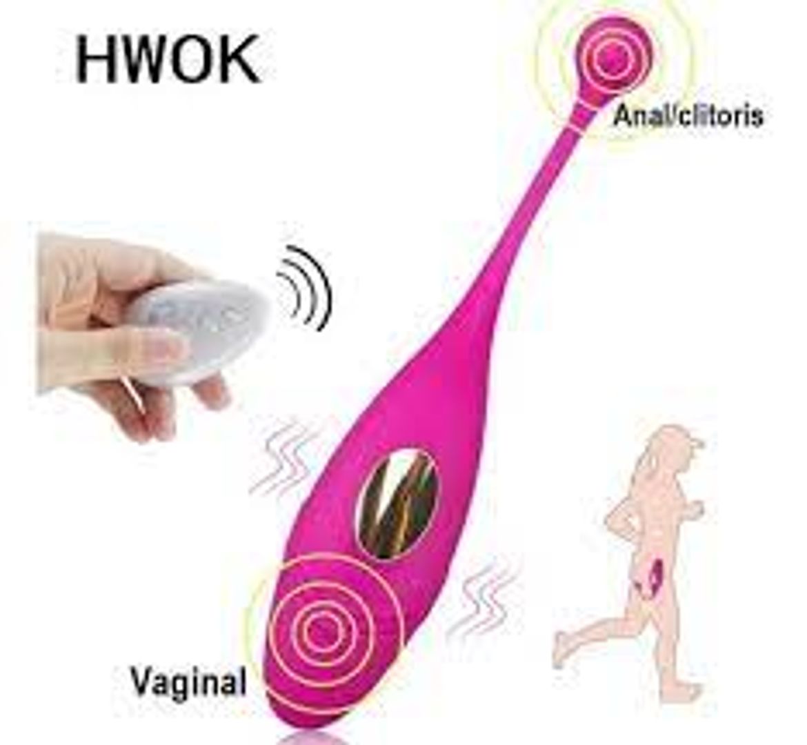 Huevo Vibrador Recargable USB con Control Remoto