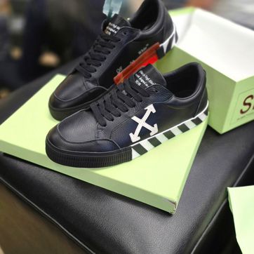 Of White Vulc Low Leather Black White - imagen 1