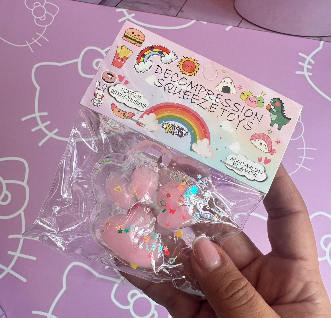 Squishie huella brillos 