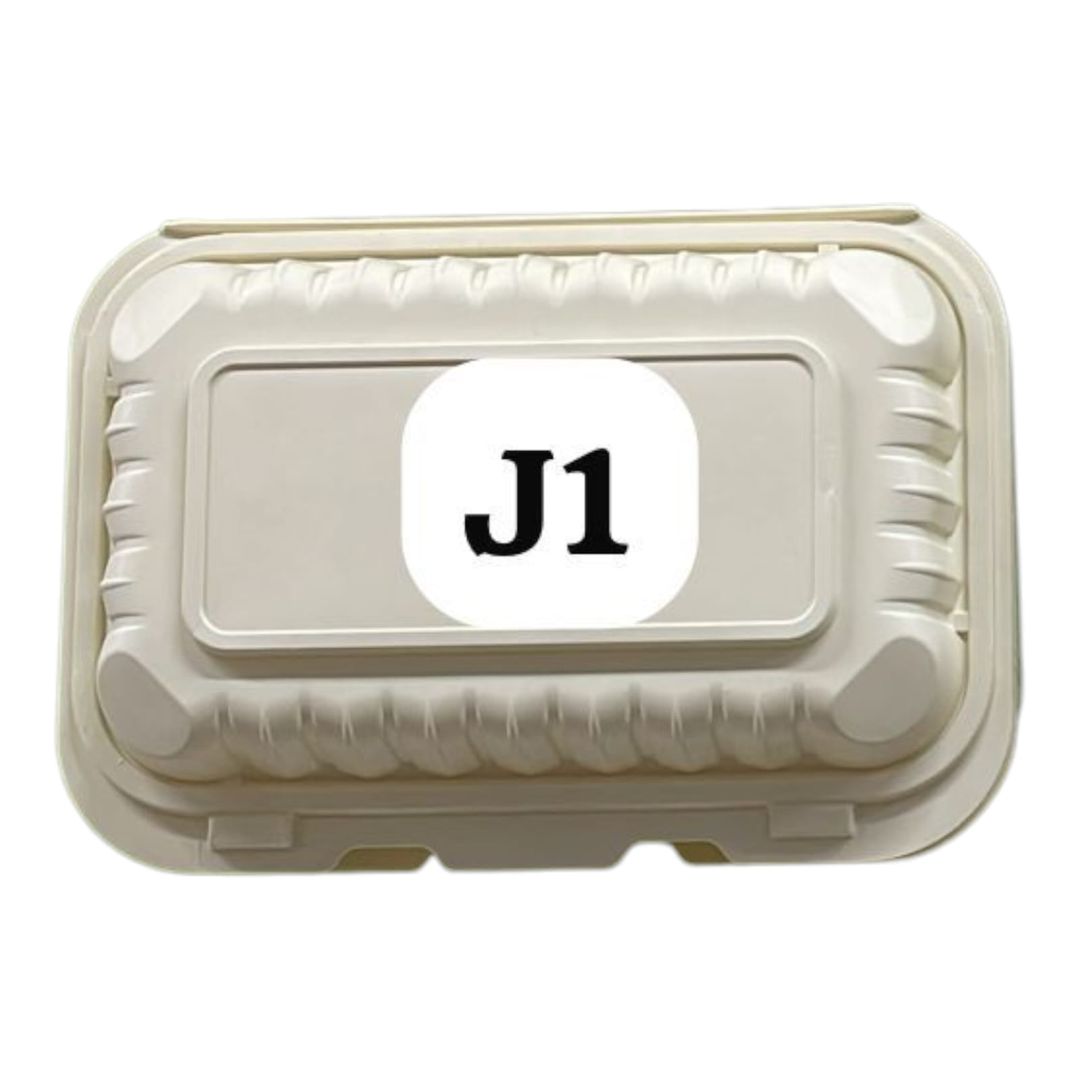   C. PORTA COMIDA J1 BIODEGRADABLE PAQUETE X 50 UND 