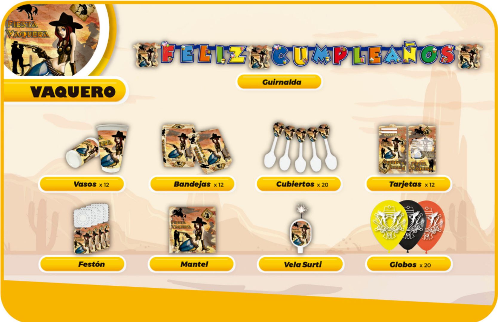 DECORACIÓN VAQUERO
