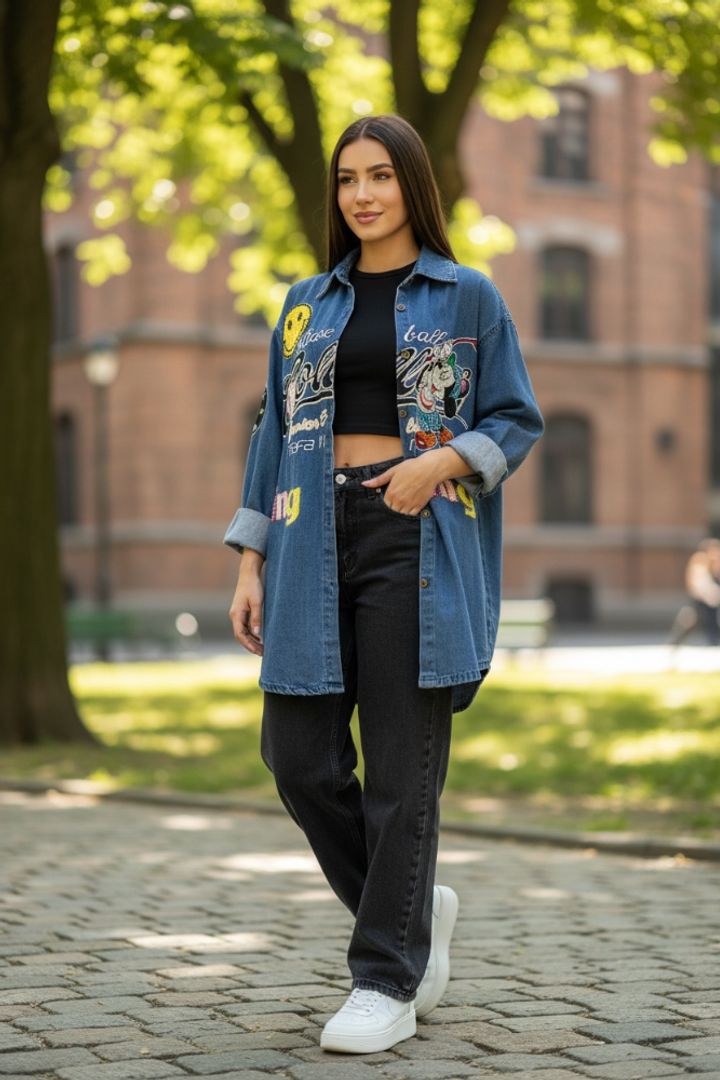 CHAQUETA DENIM SMILE