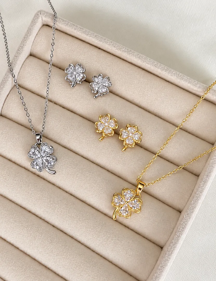 Cadena set topo flor 