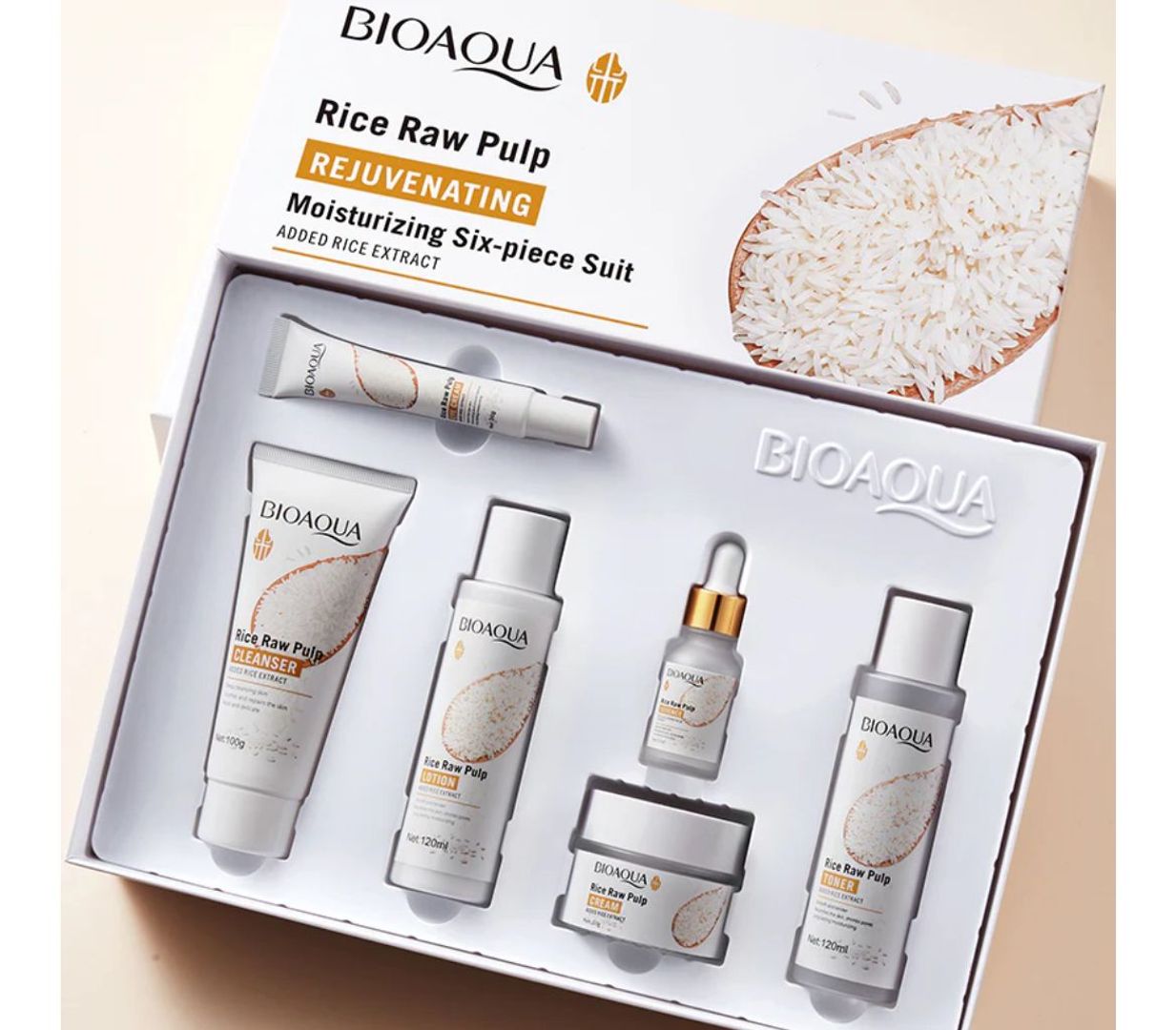 378- KIT FACIAL HIDRATANTE ARROZ BIOAQUA