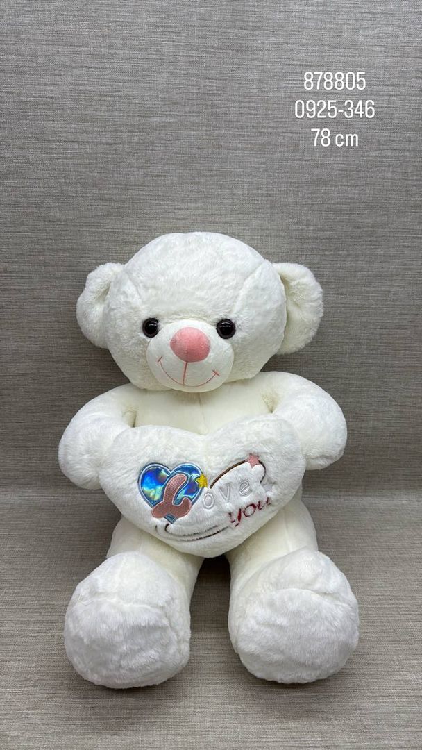 OSO BLANCO PATAS LARGAS 78 CM