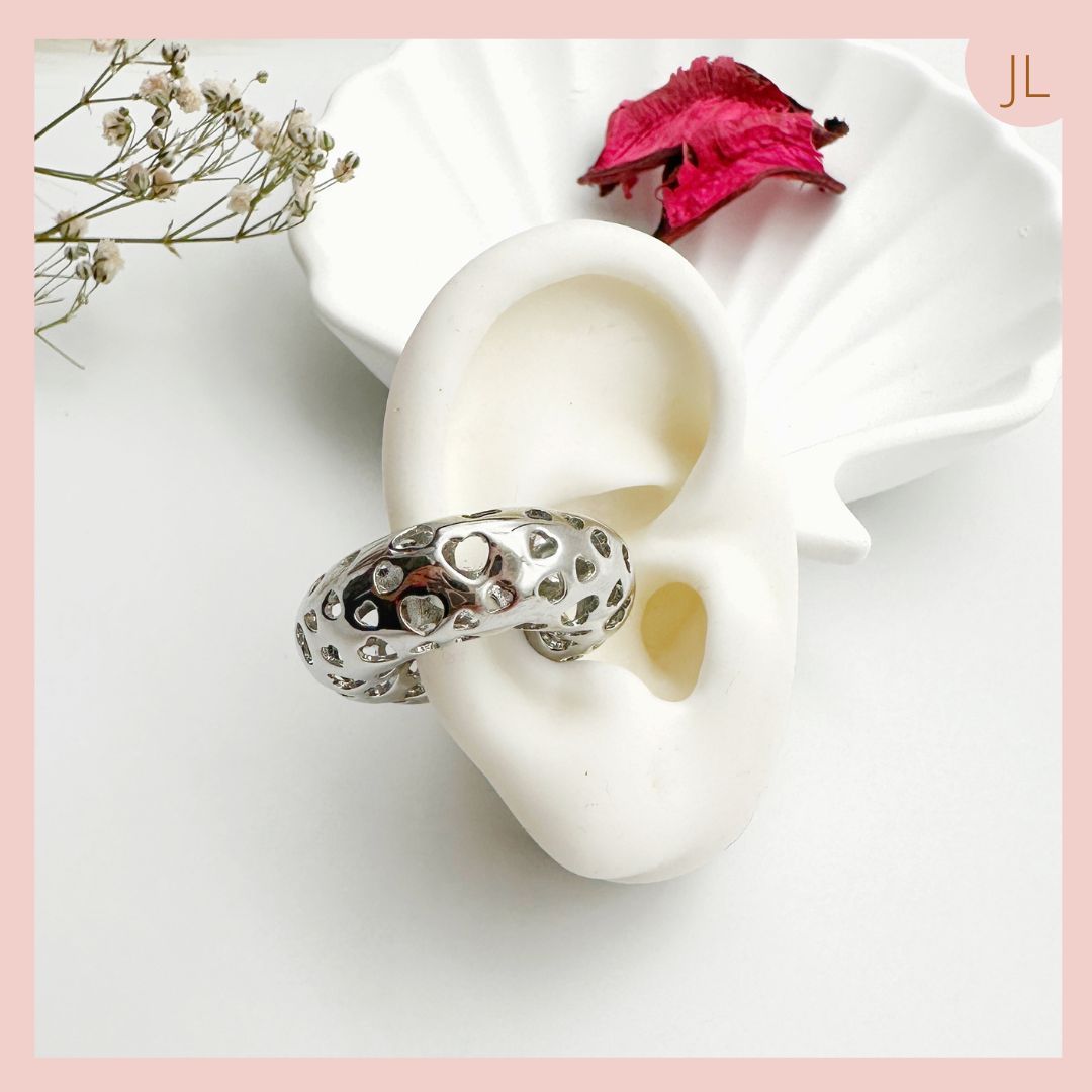 30% DE DESCUENTO: Earcuff Rodio Plateado 