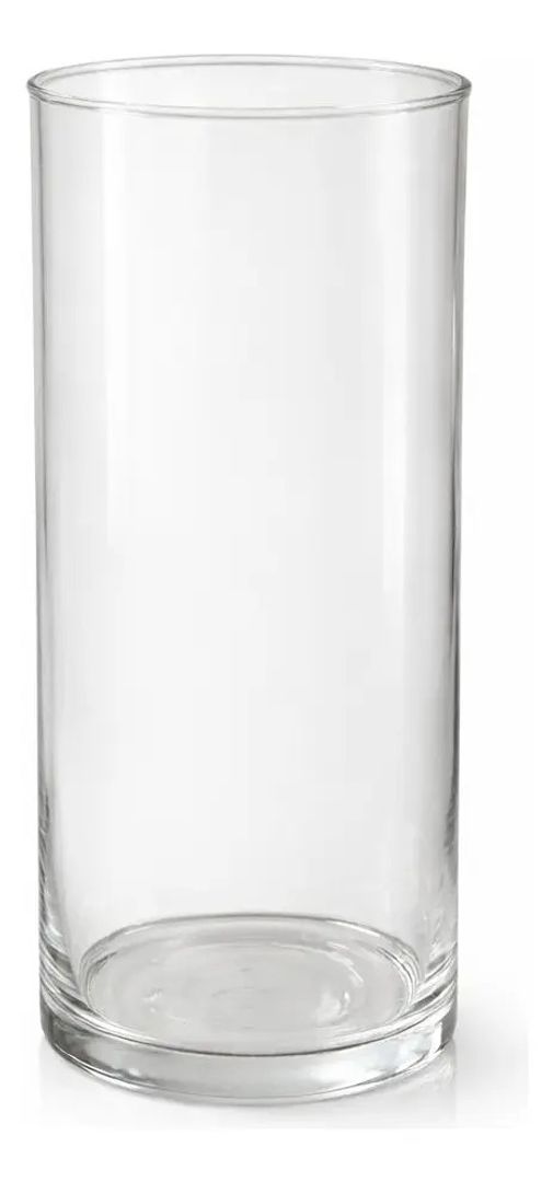 Florero Cilindro de Vidrio 10x25 cm – Decoración para Mesa y Velas