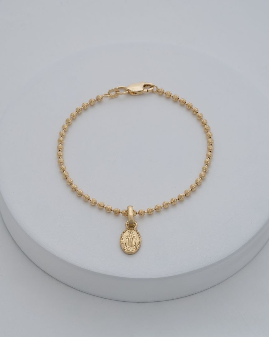 Militar diamantada con dije