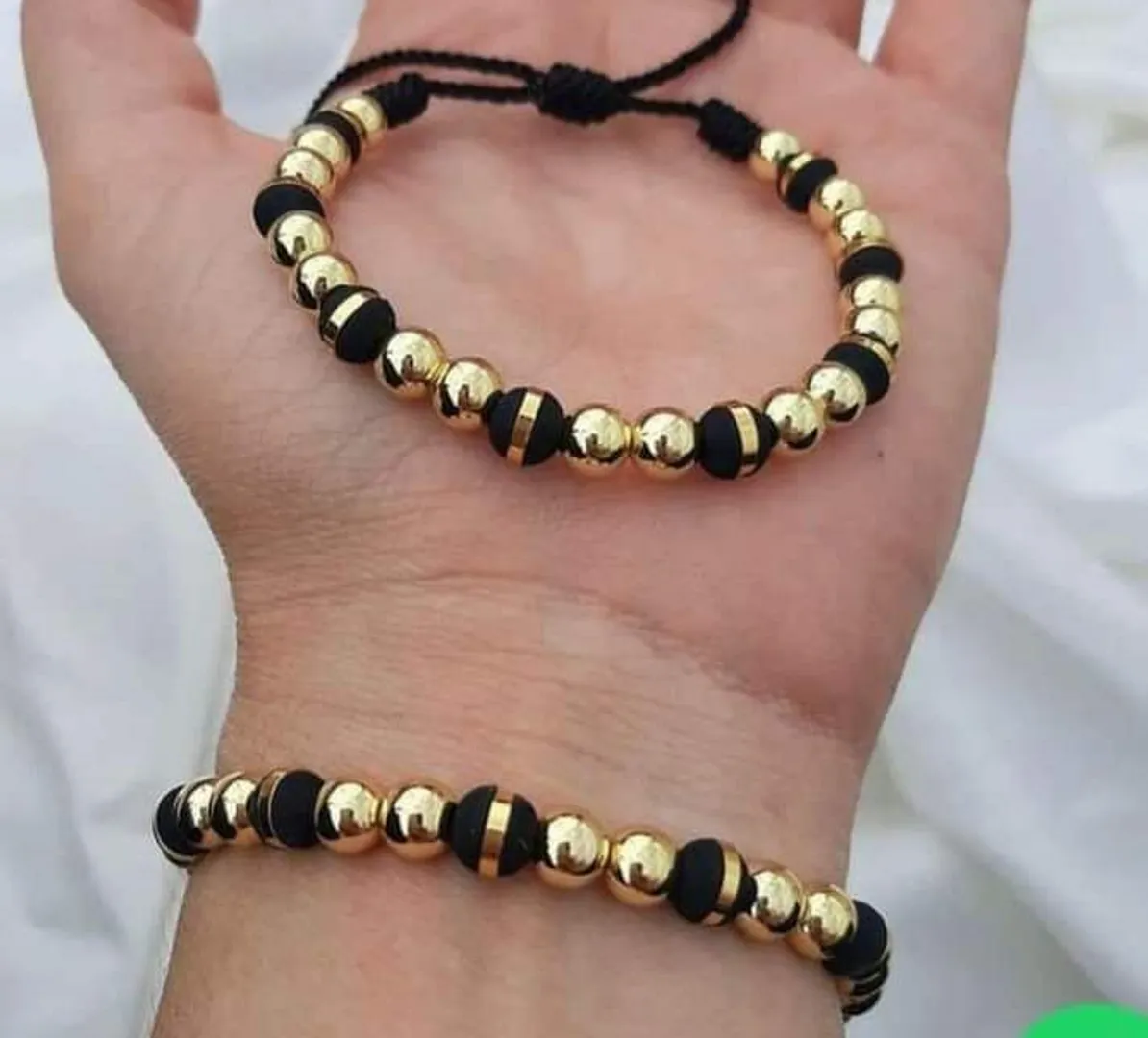 par pulseras full balin 6mm liso y neopreno 6mm