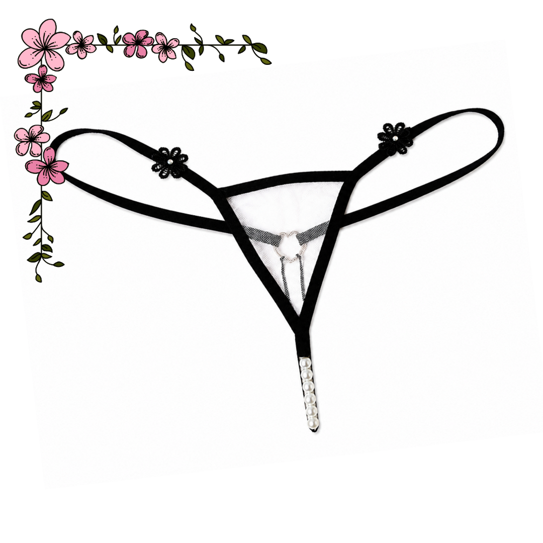 Micro tanga hilo perlas