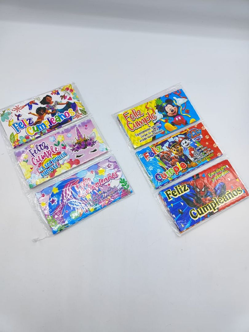 paquete de lluvia de sobres 