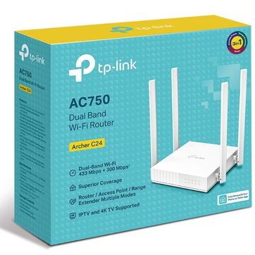 Router TP-Link Archer 3 antenas 300Mbps 5G C24 AC750 - imagen 1