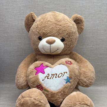 Imagen del producto OSO CAFÉ PATAS LARGAS CON CORAZÓN 1.16 CM