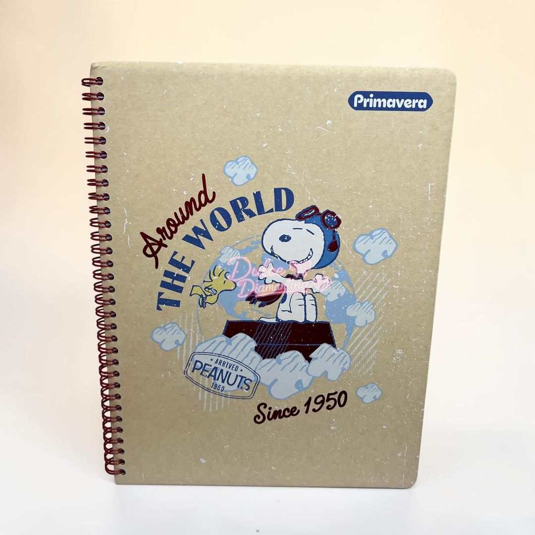 CUADERNO ARGOLLADO SNOOPY 80H CU