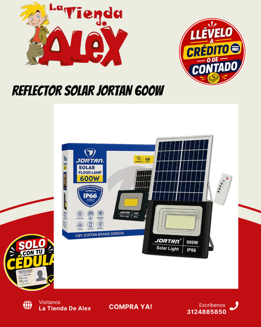 REFLECTOR SOLAR JORTAN 600W