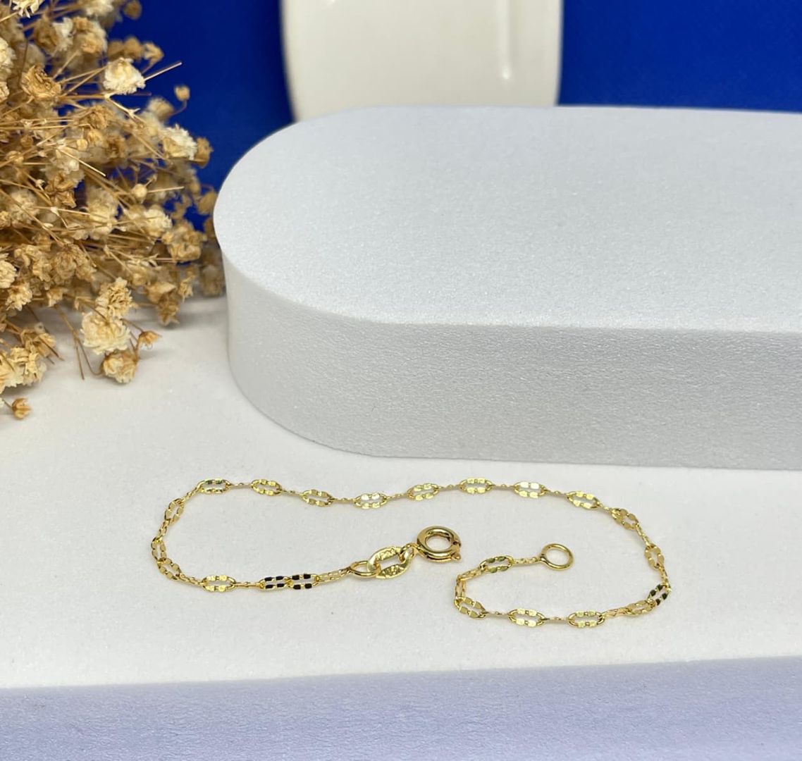 Pulsera espejos diamantada 18cm