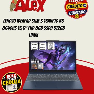 Imagen del producto Lenovo IdeaPad Slim 3 15AHP10 R5 8640HS 15,6" FHD 8GB SSDD 512GB Linux