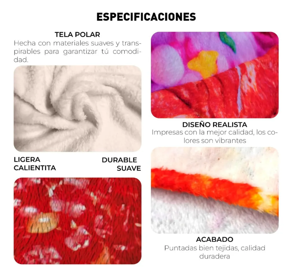 COBIJA FRAZADA SUAVE TERMICA AFELPADA SUPER MARIO BROS