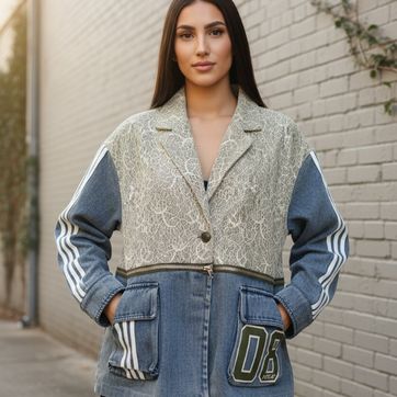 BLAZER MIX CREMALLERA GREEN - imagen 1