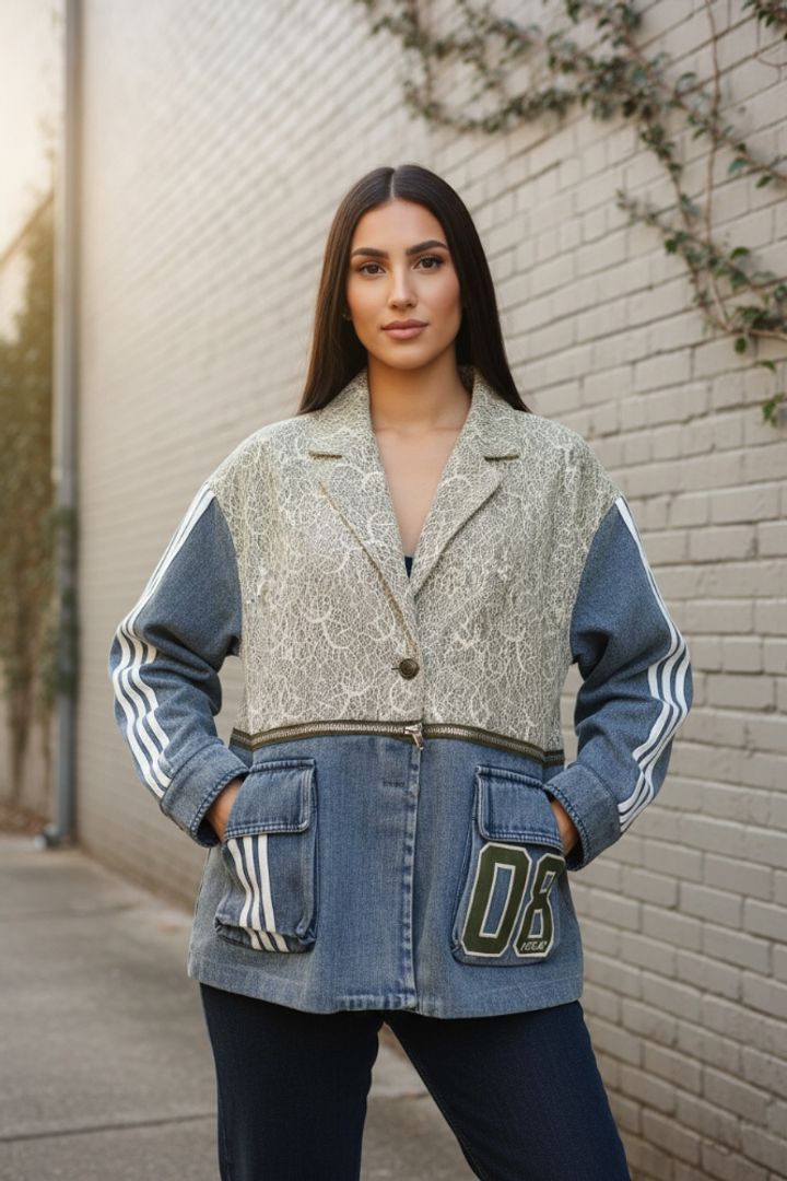 BLAZER MIX CREMALLERA GREEN