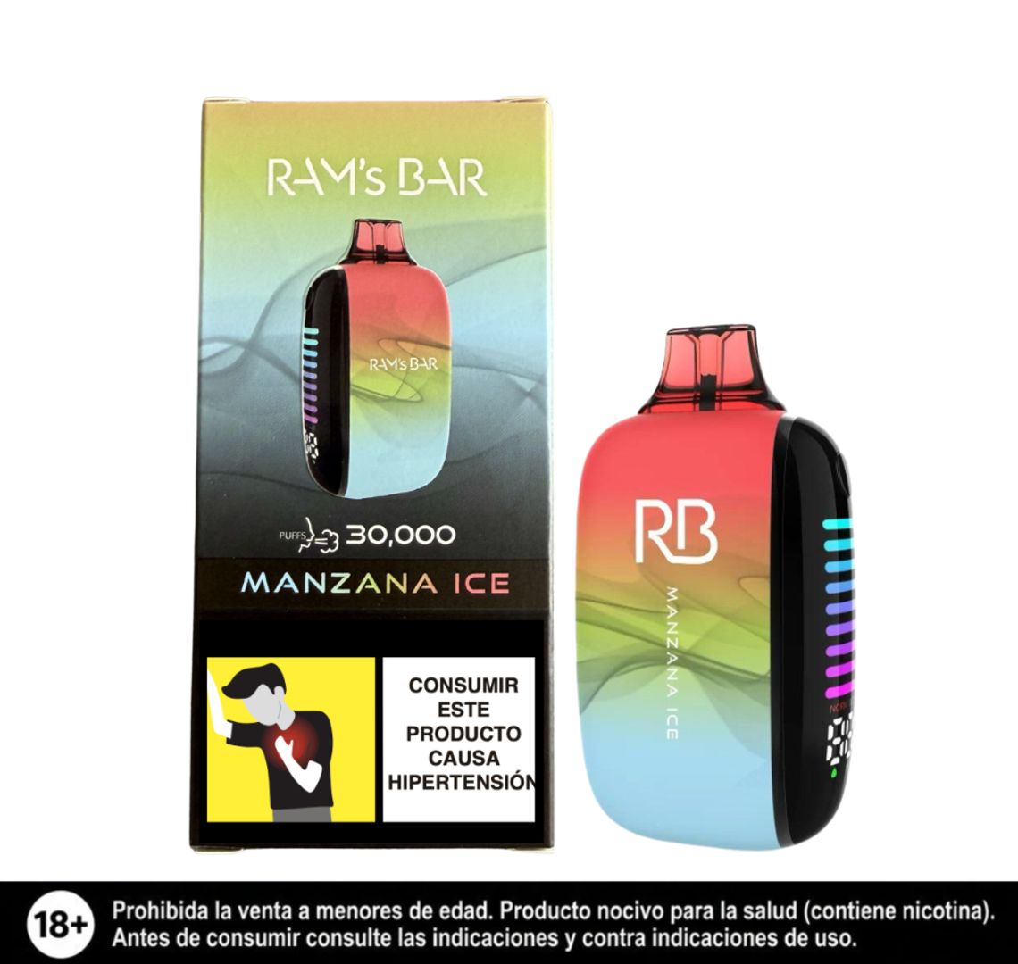 Rams Bar Manzana Ice 30.000 Puffs