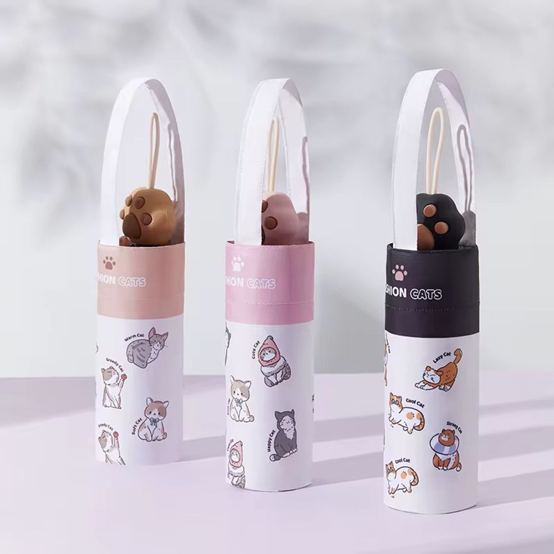Mini sombrillas gatito 3d 