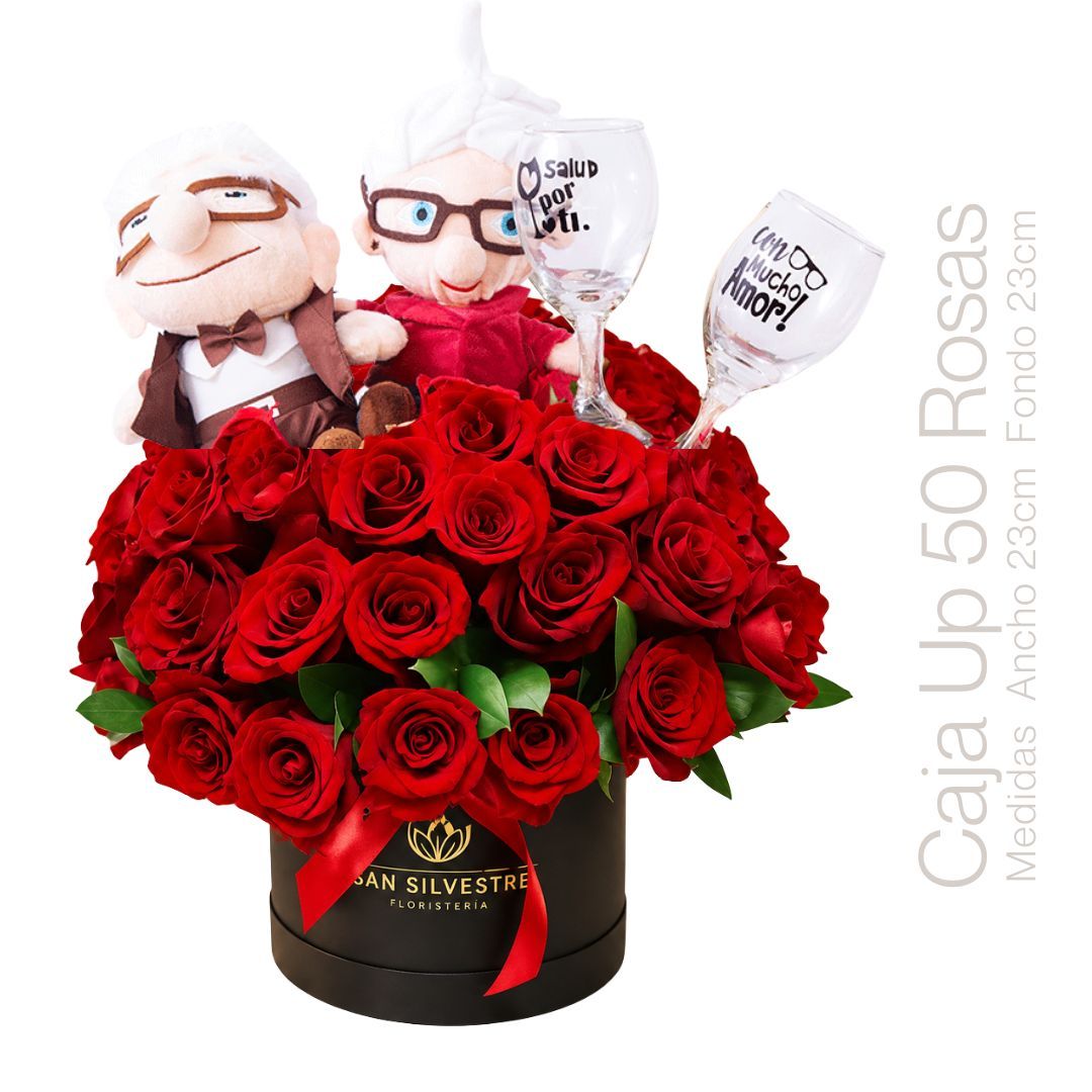 CAJA UP 50 ROSAS 