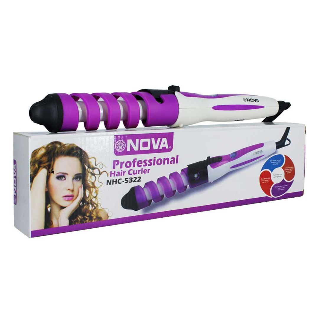 Plancha rizador de cabello nova nhc-5322
