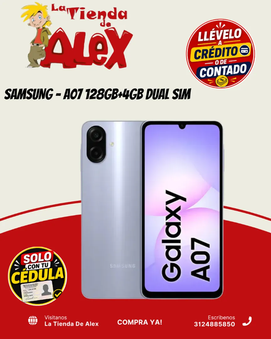 SAMSUNG - A07 128GB+4GB Dual Sim