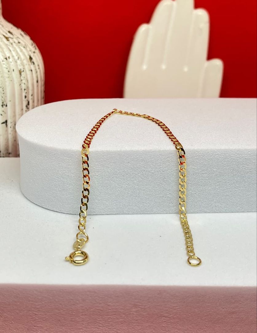 Pulsera cubana 2.2mm de 18cm 