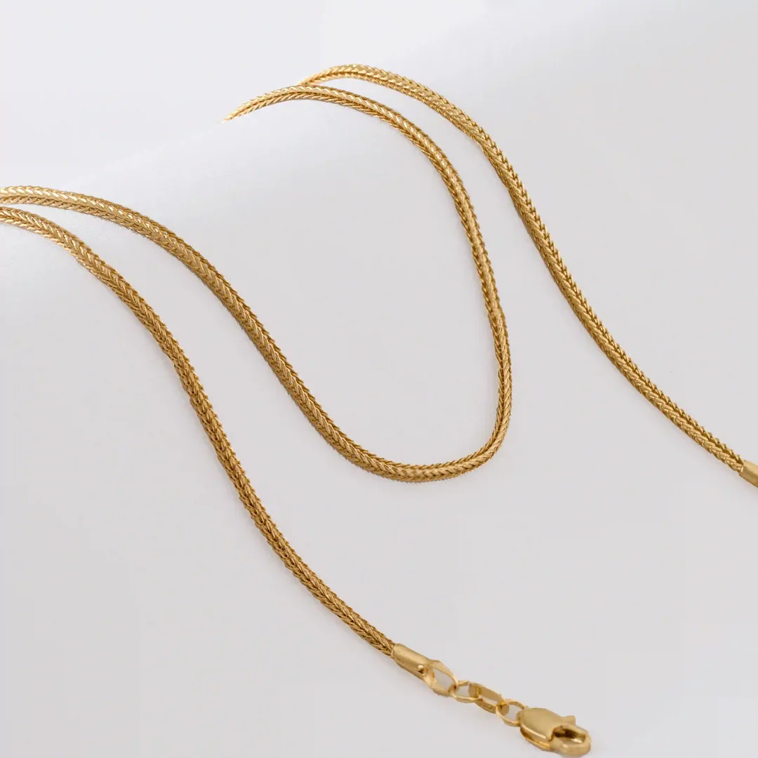 Cadena Franco Cuadrada 2mm 65Cms