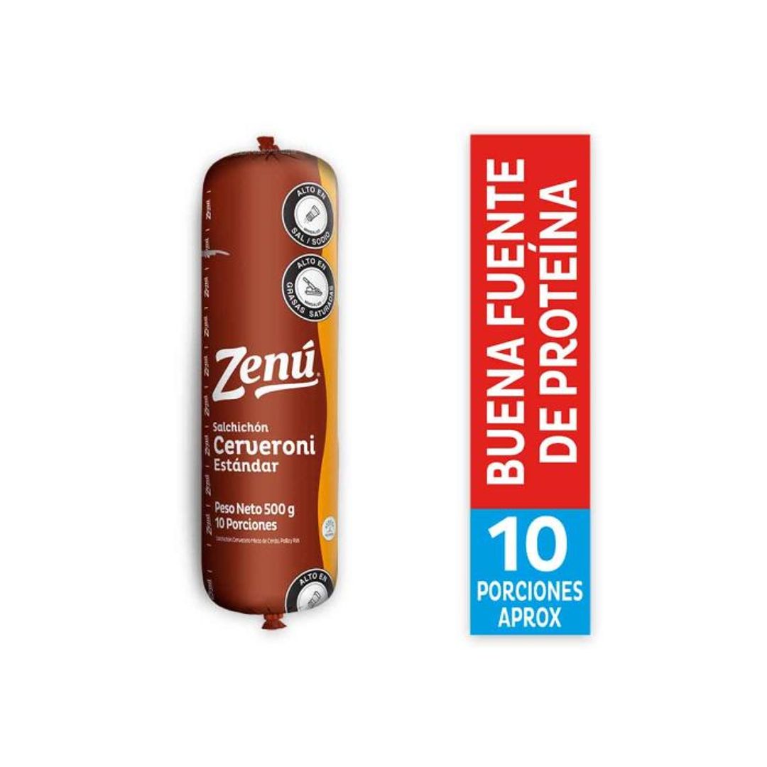 SALCHICHON CERVECERO ZENU*500G