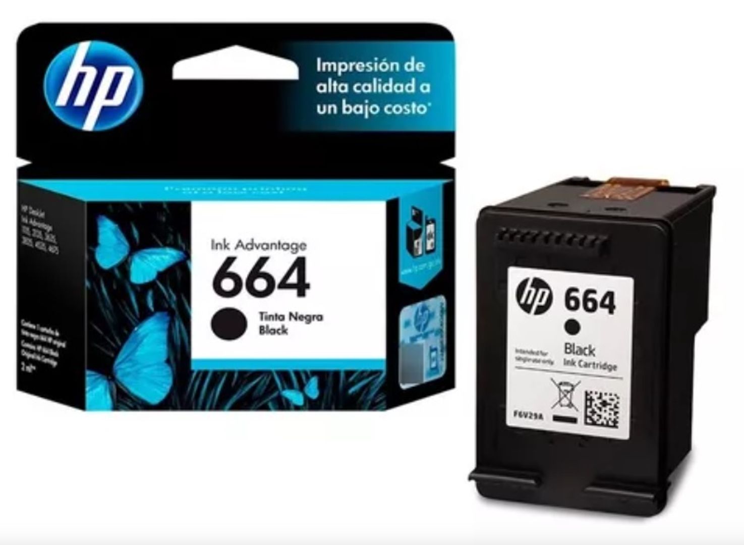 Cartucho HP 664 Negro