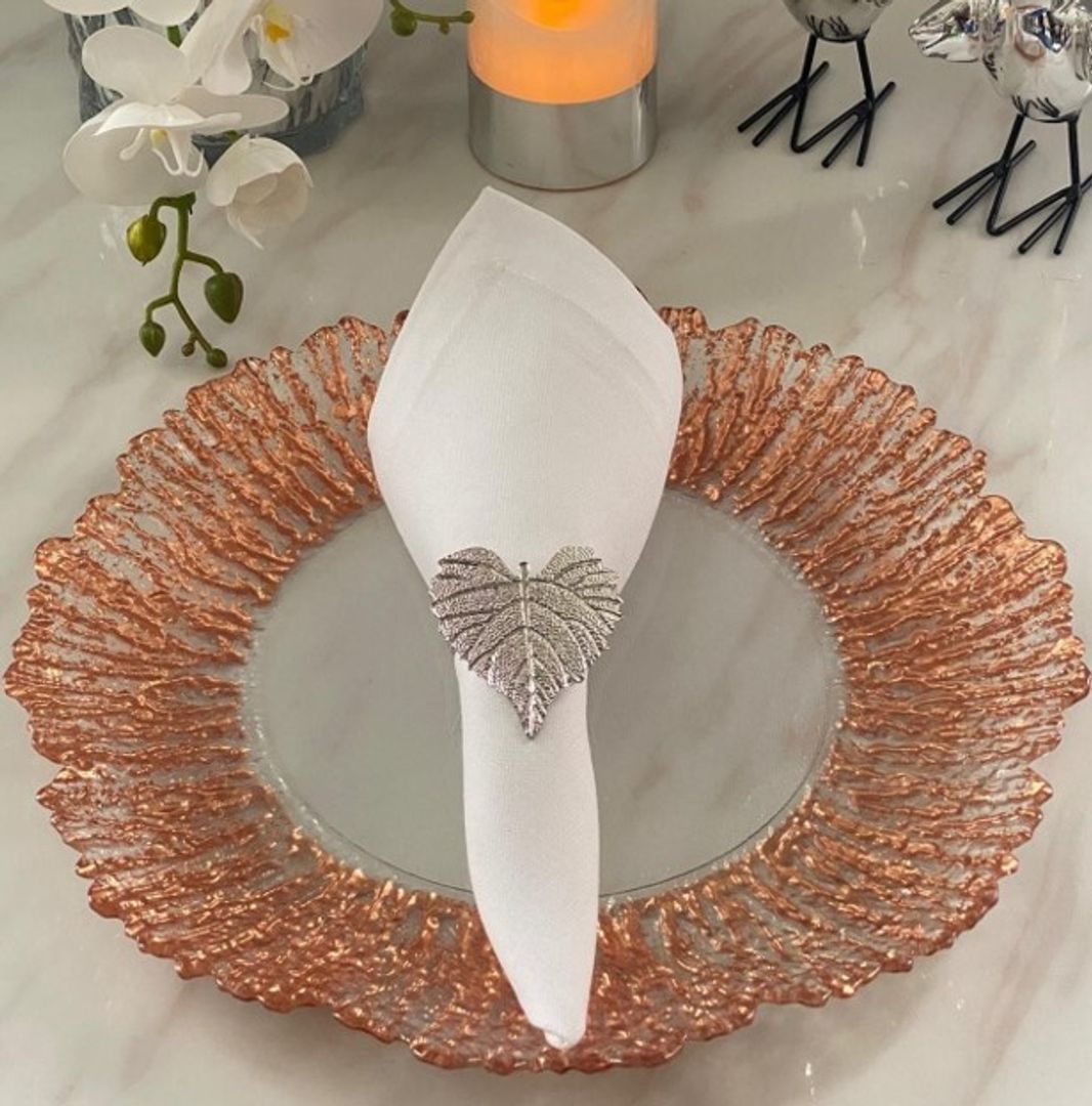 PLATO BAJO EN CRISTAL Rose Gold