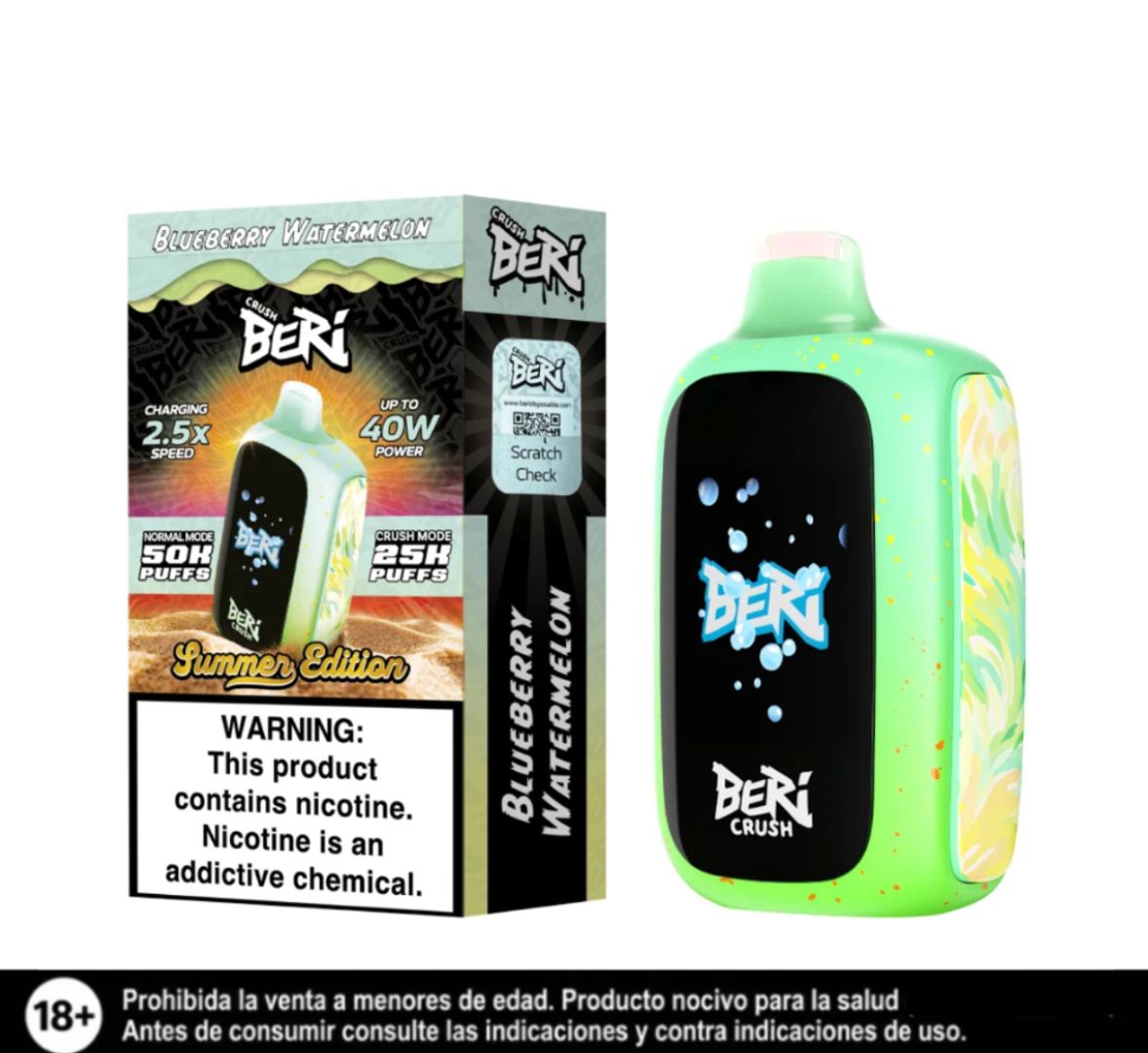 Beri Blueberry Watermelon 50.000 Puffs