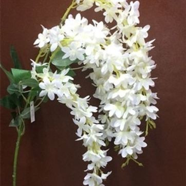 Flores wisterias 5 ramas 67CM LARGO - imagen 2