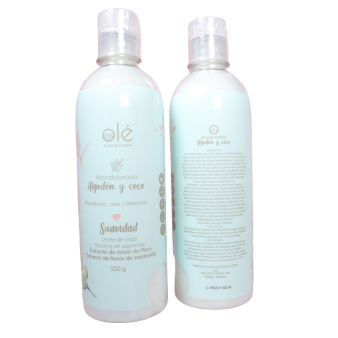 ACONDICIONADOR ALGODON Y COCO OLE 500ml