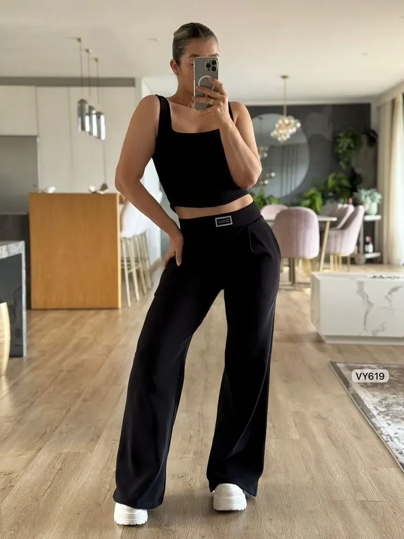 Conjunto tela rib + pantalón 
