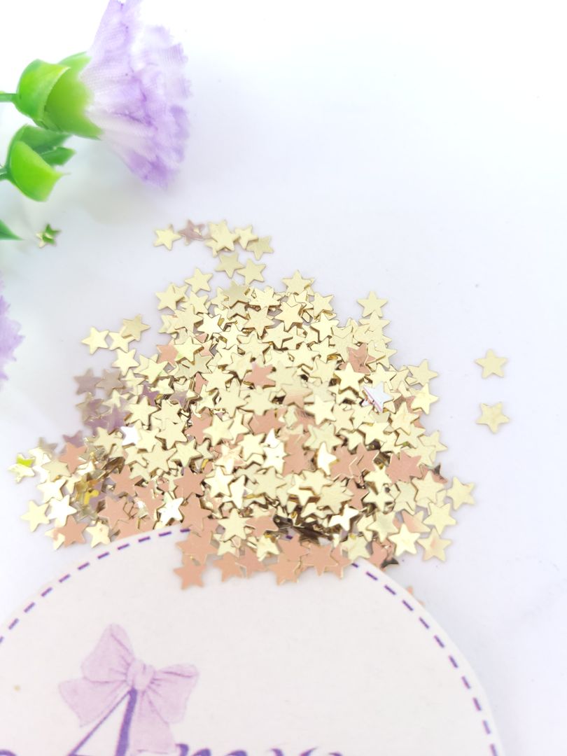 10gr Confeti Estrella Mini Dorado