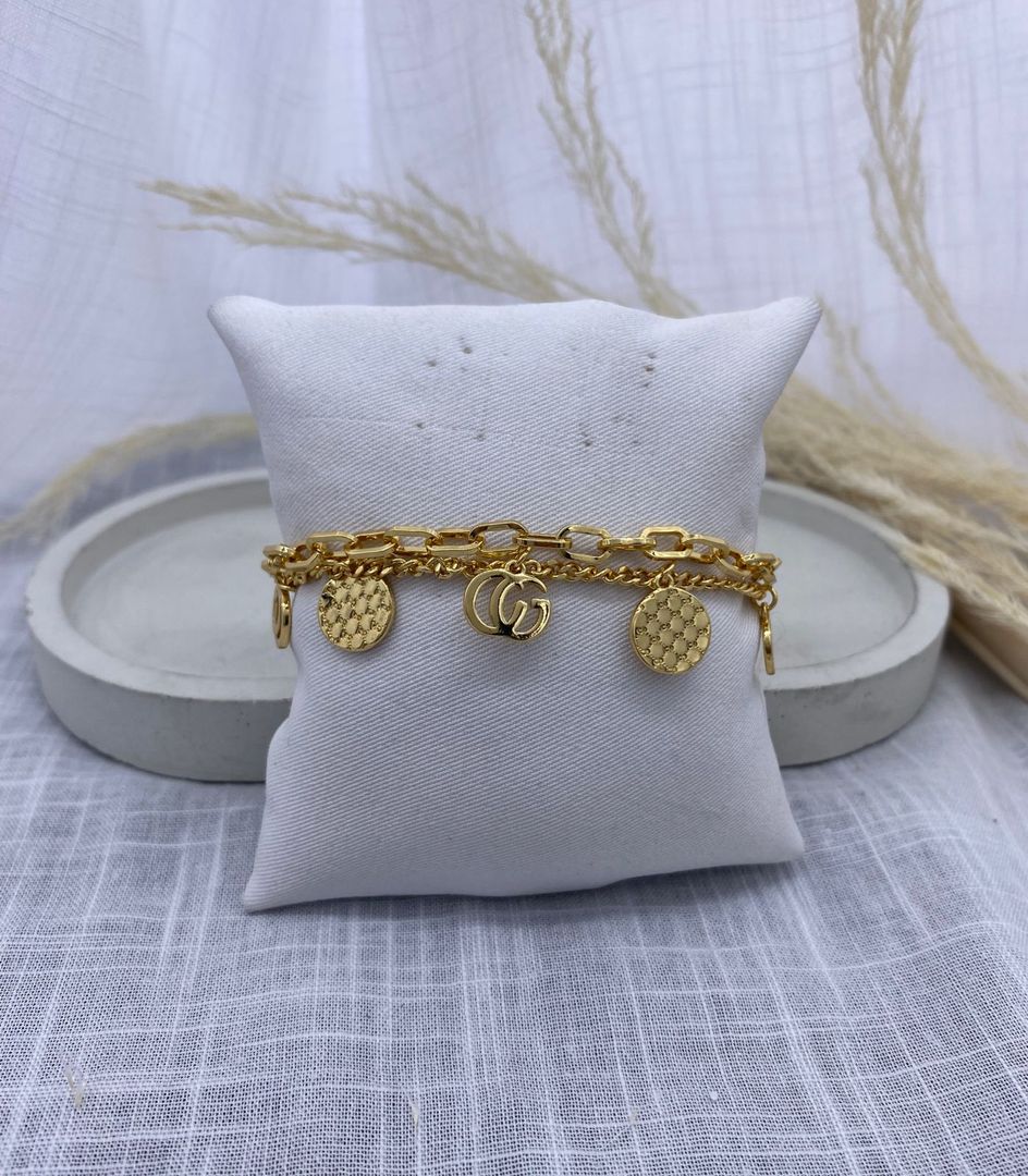 Pulsera de lujo, oro rosa, covergold 