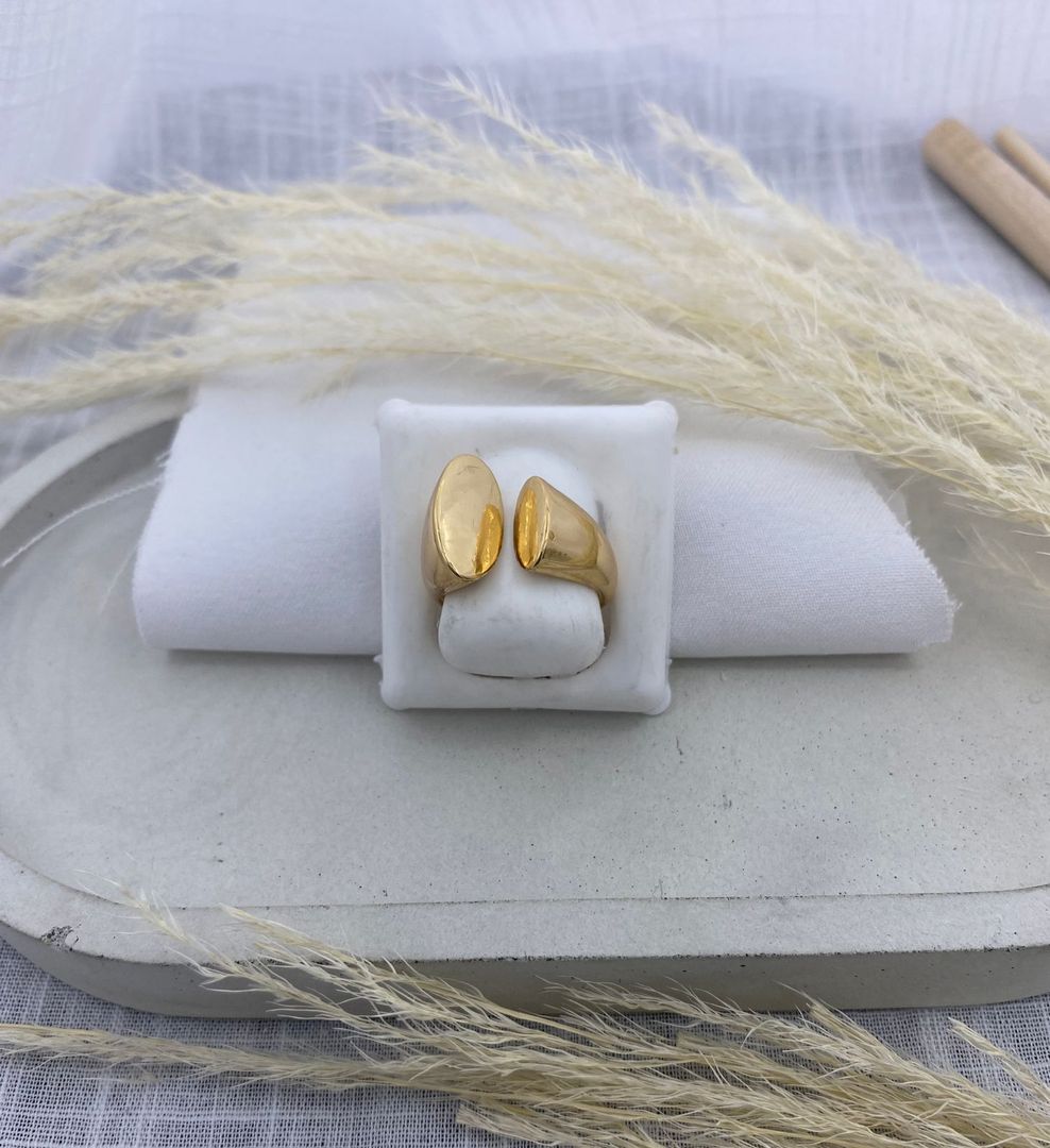Anillo chuncky, oro rosa, covergold 