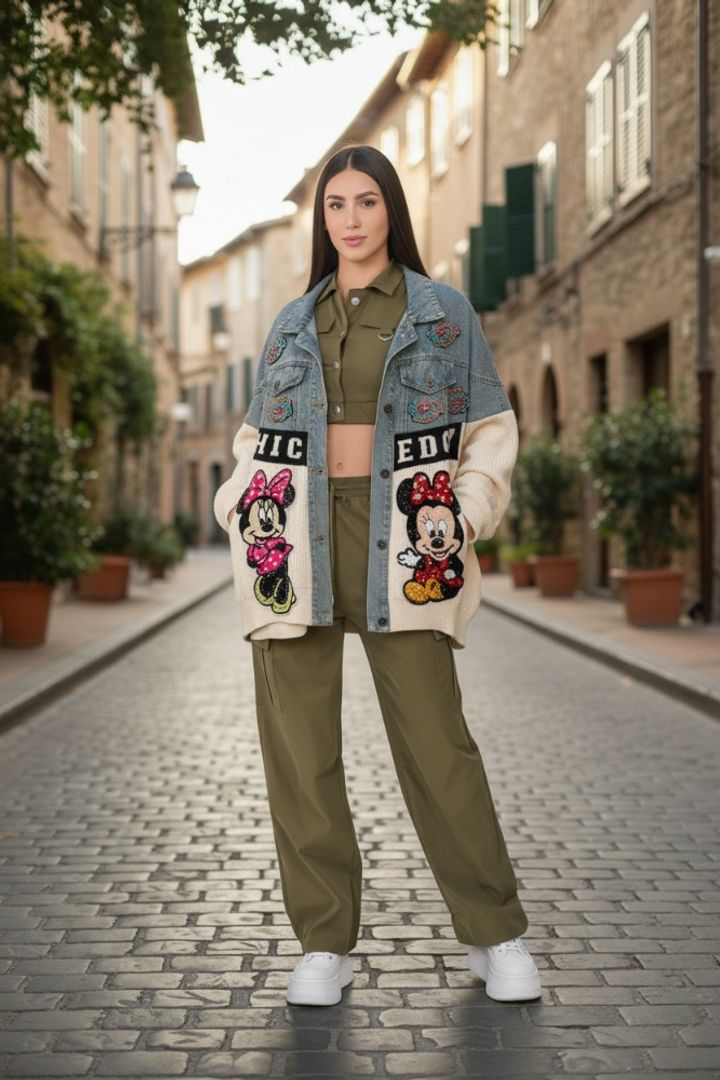 CHAQUETA MICKEY LAN Y DENIM