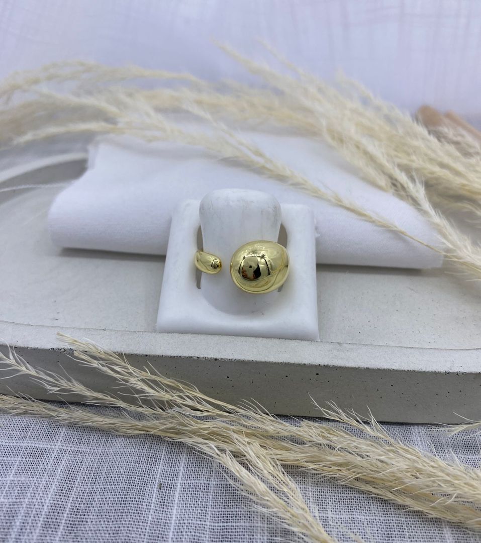 Anillo, dorado, covergold 