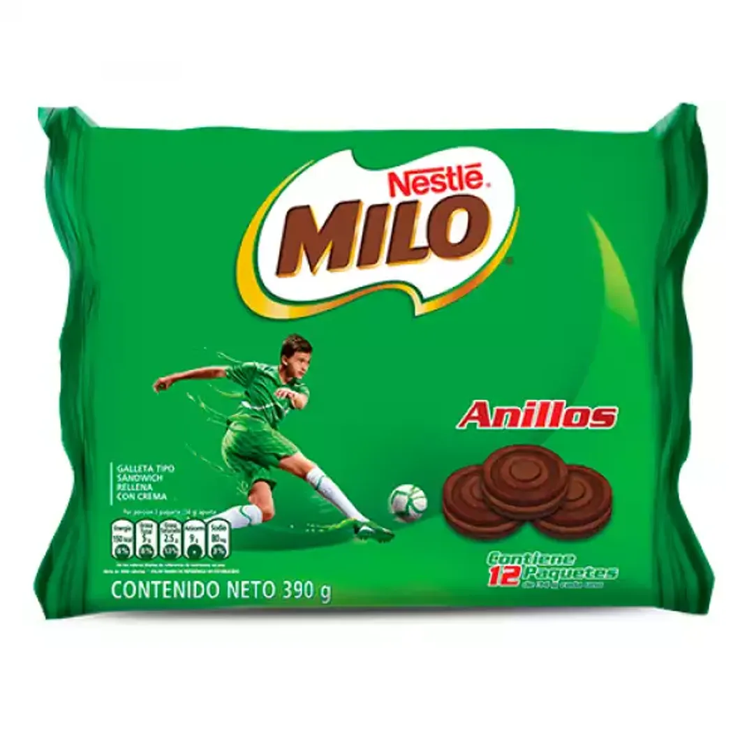 GALLETAS MILO ANILLOS*12