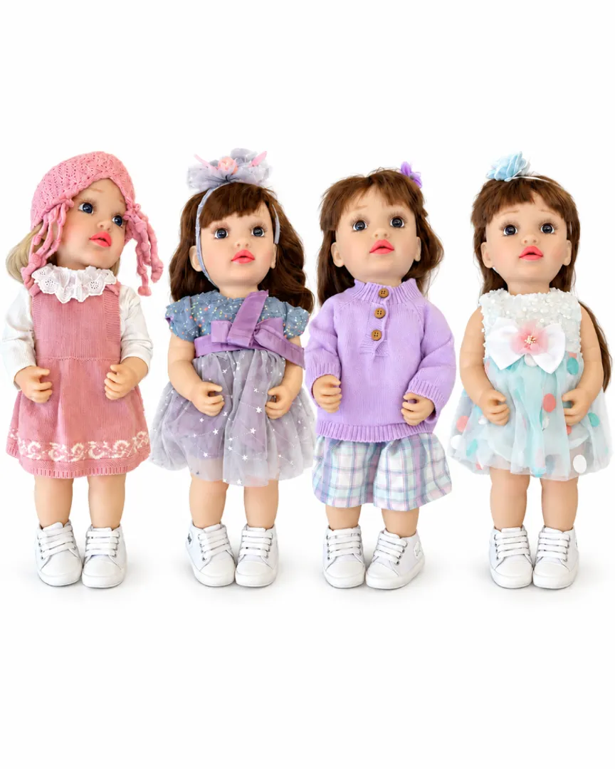 JUGUETE MUÑECA REALISTA INTERACTIVA MUSICAL CON ACCESORIOS