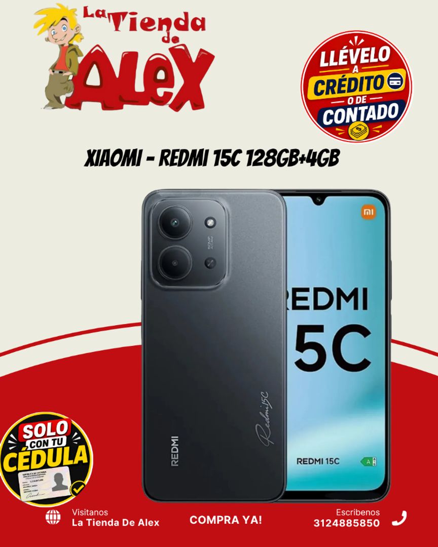 XIAOMI - Redmi 15C 128GB+4GB