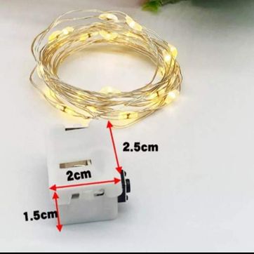 Luces Led 1 mtrs Cálida Blanca Multicolor  - imagen 1