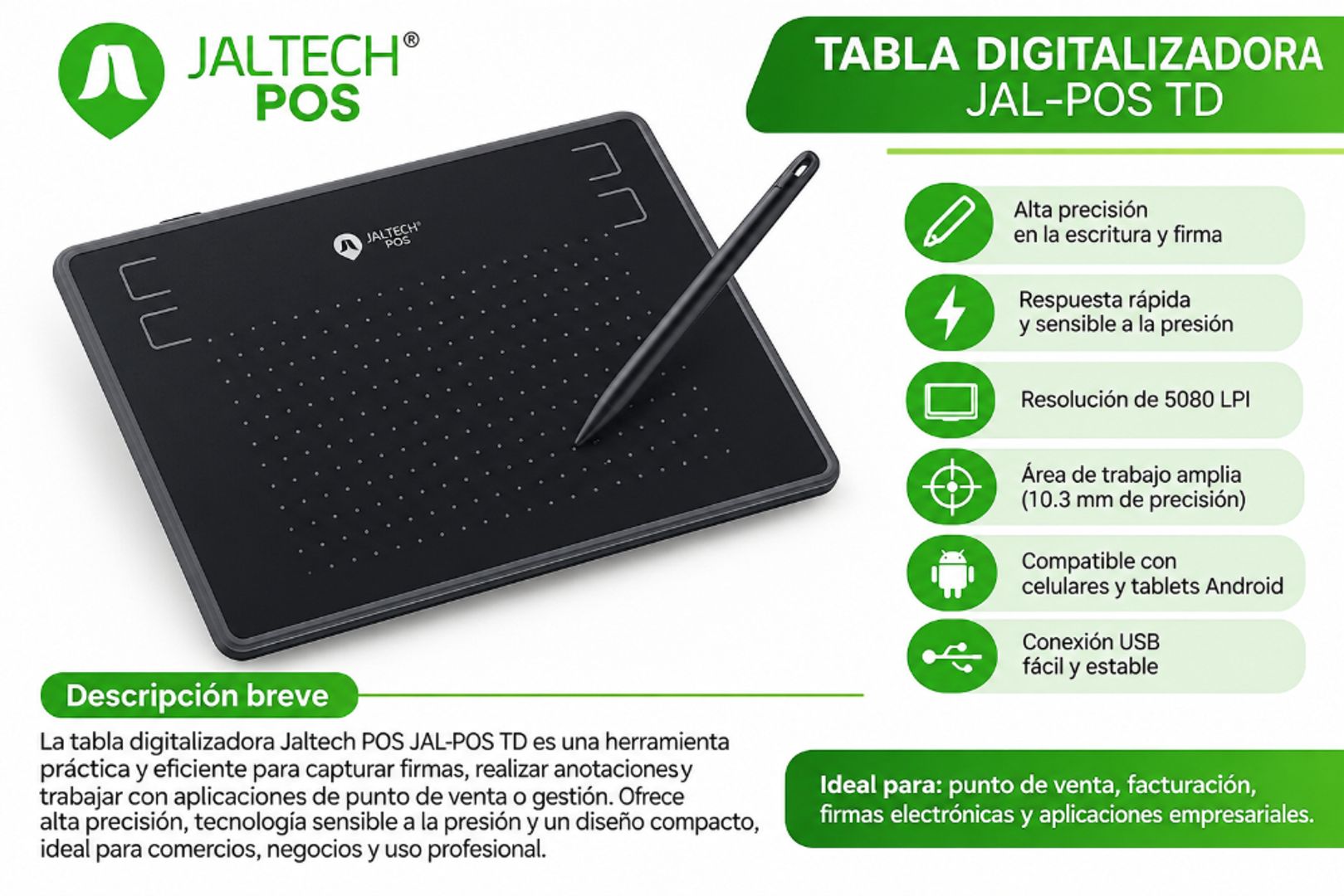 Tabla Digitalizadora JALTECH POS JAL-POS TD