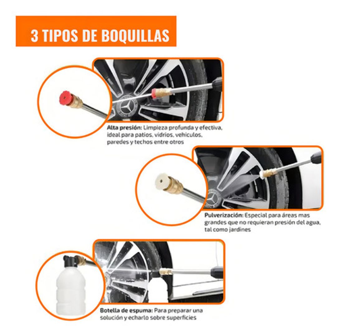 Hidrolavadora inalámbrica portátil 